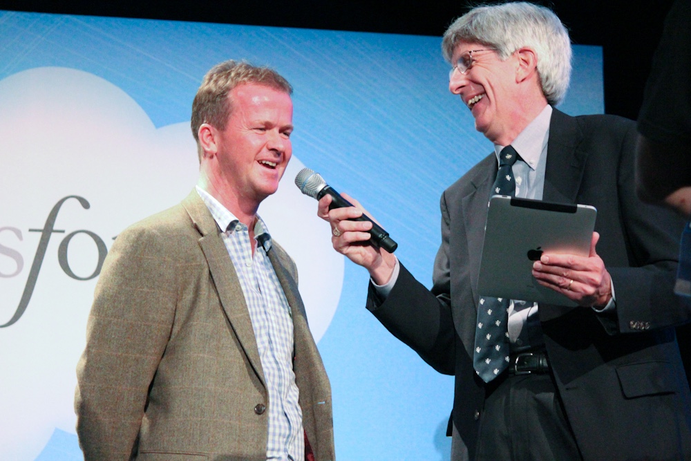 Alex Mead interviewed on stage by Peter Coffee of Salesforce, 2012